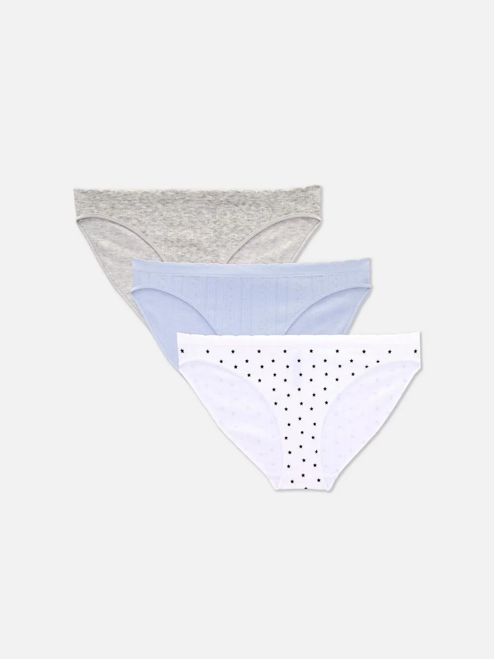 3pk Seamless Pointelle Mini Briefs