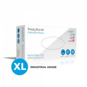 simply simply blue nitrile glove x large