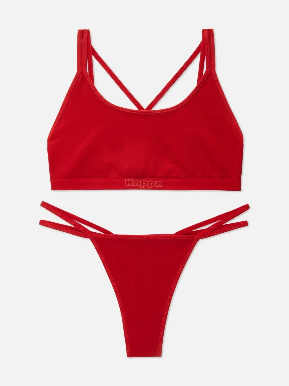 Kappa x Primark Crop Bralette and Thong Set