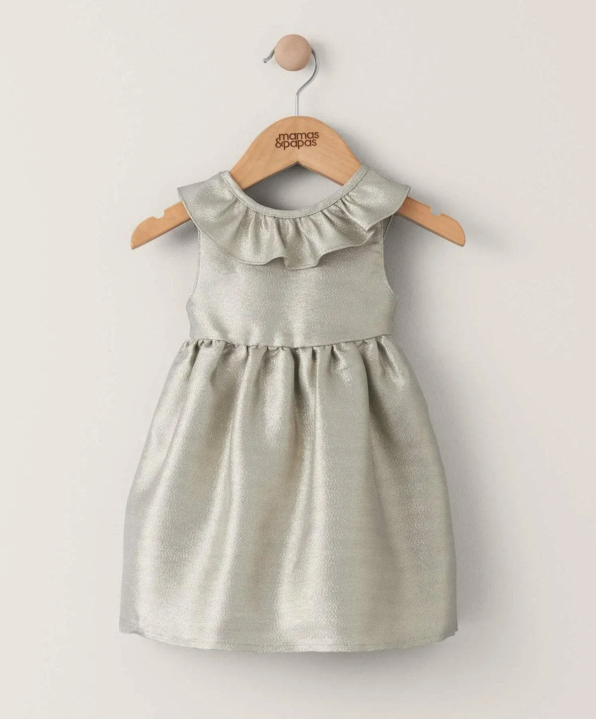 Metallic Frilled Dress