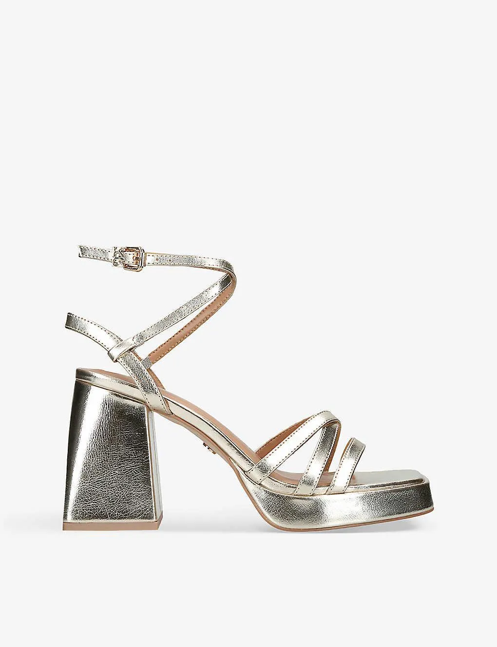 Samar platform faux-leather heeled sandals