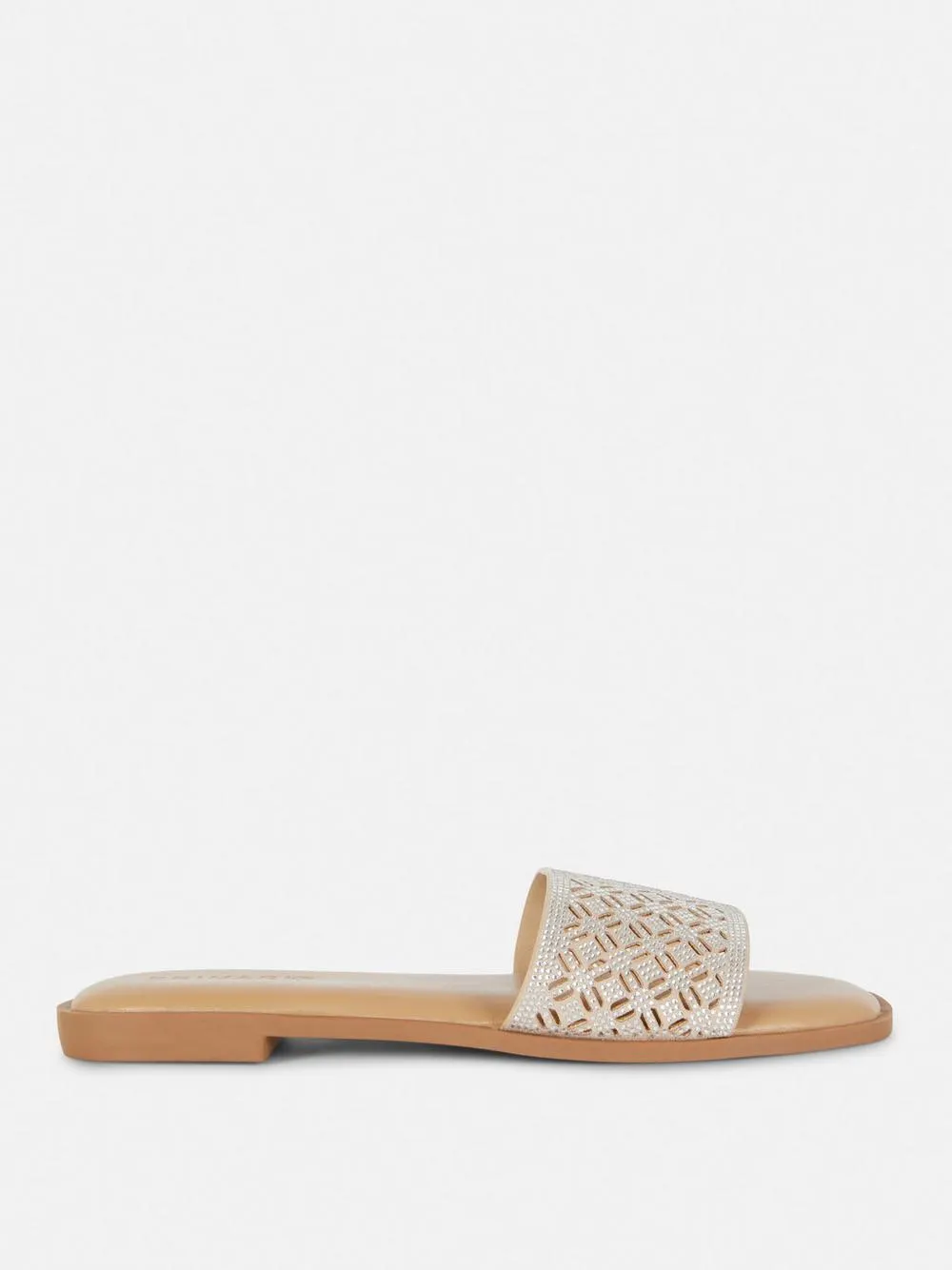 Geometric Cut-Out Mule Sandals