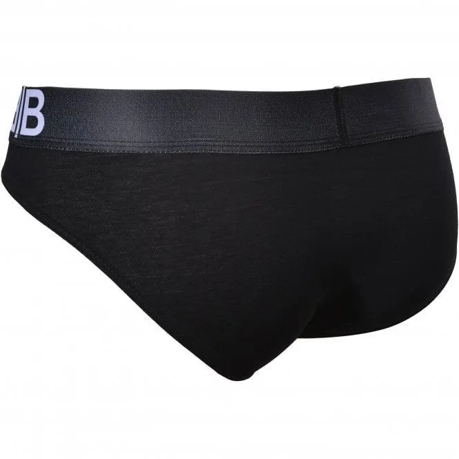 Bill and Brandon Jumbo Logo Brief, Black