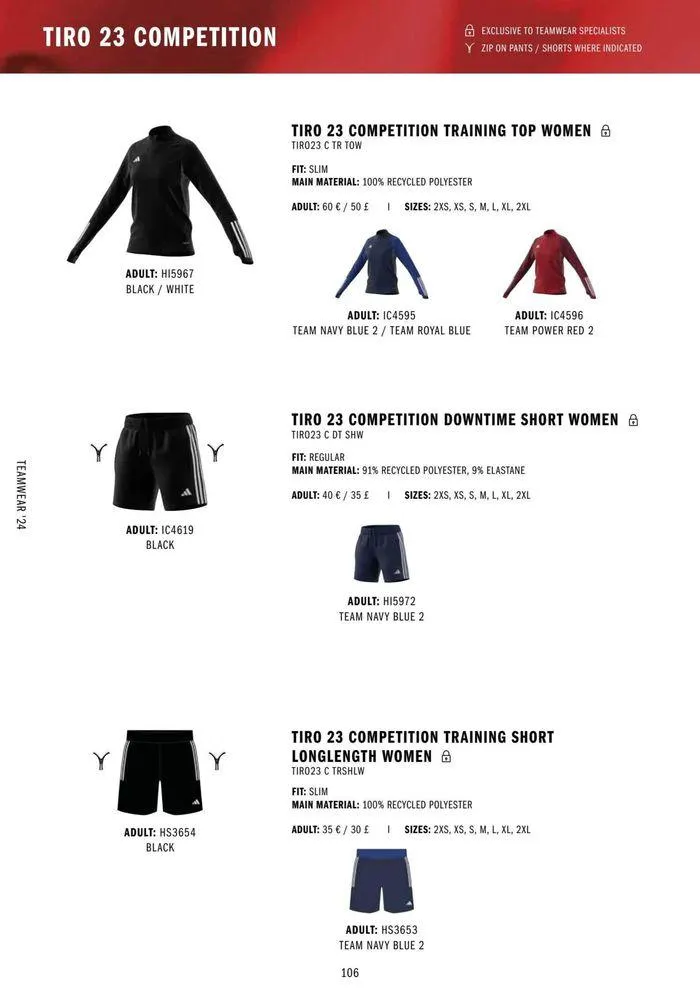 Adidas Teamwear 2024 from 11 March to 31 December 2024 - Catalogue Page 106