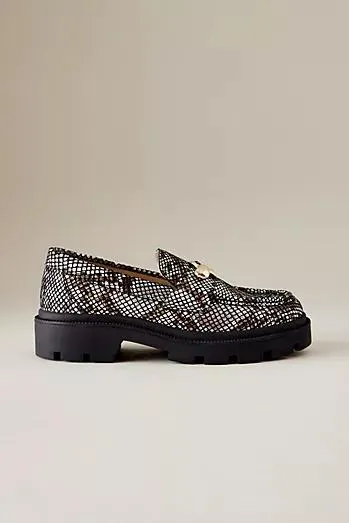 Selected Femme Emma Chain Buckle Leather Loafers