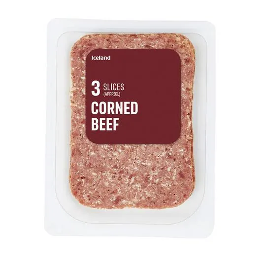 Iceland 3 Slices (approx.) Corned Beef 75g