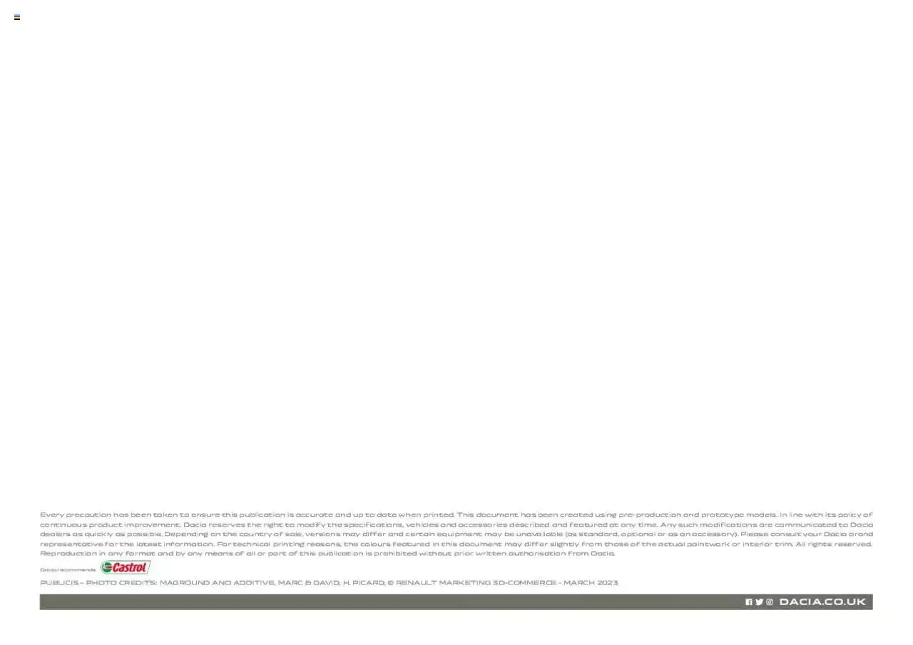 Dacia Duster New from 1 March to 31 December 2023 - Catalogue Page 31