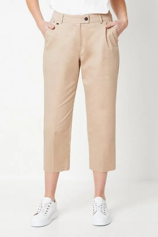 Petite Stretch Crop Trousers