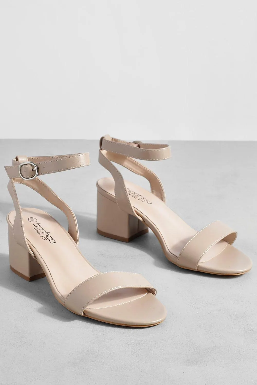 Wide Fit Basic Low Block Heel