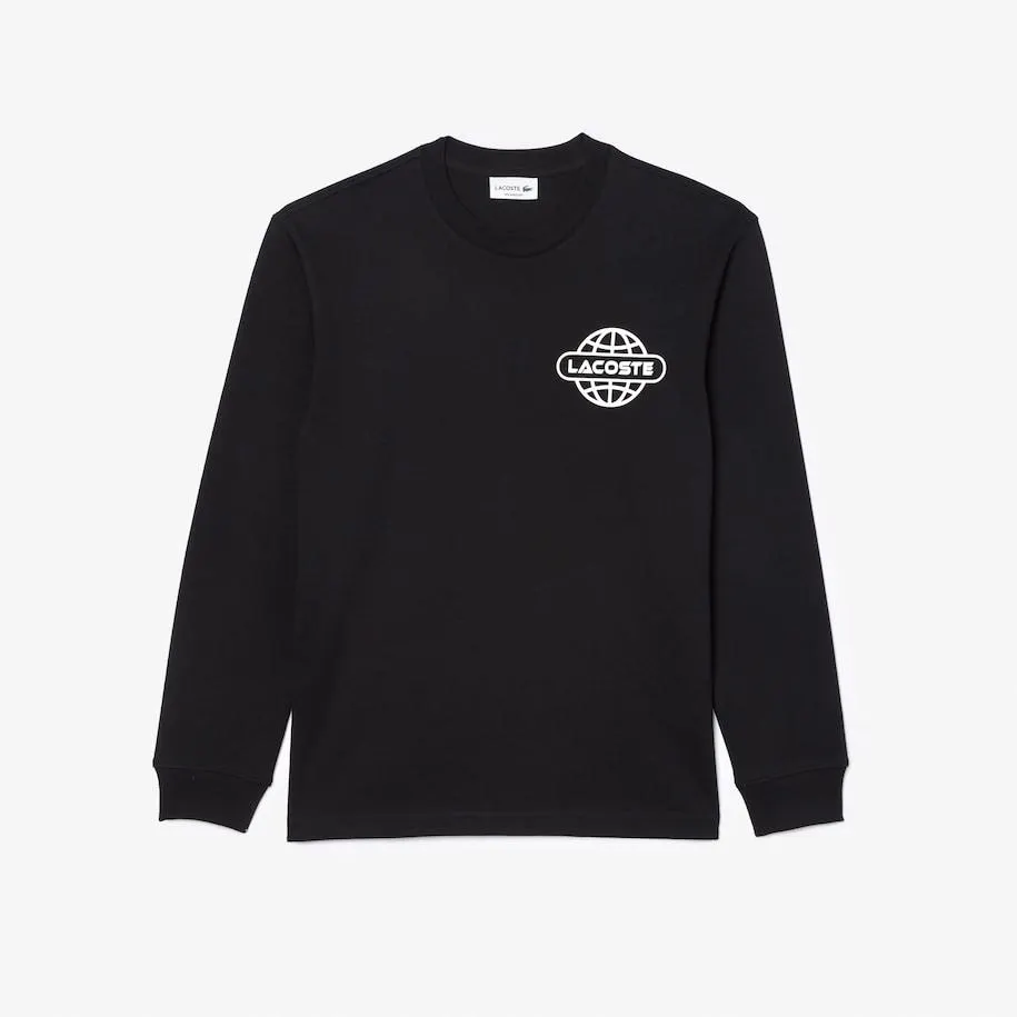 Long Sleeved Relaxed Fit Branded T-shirt