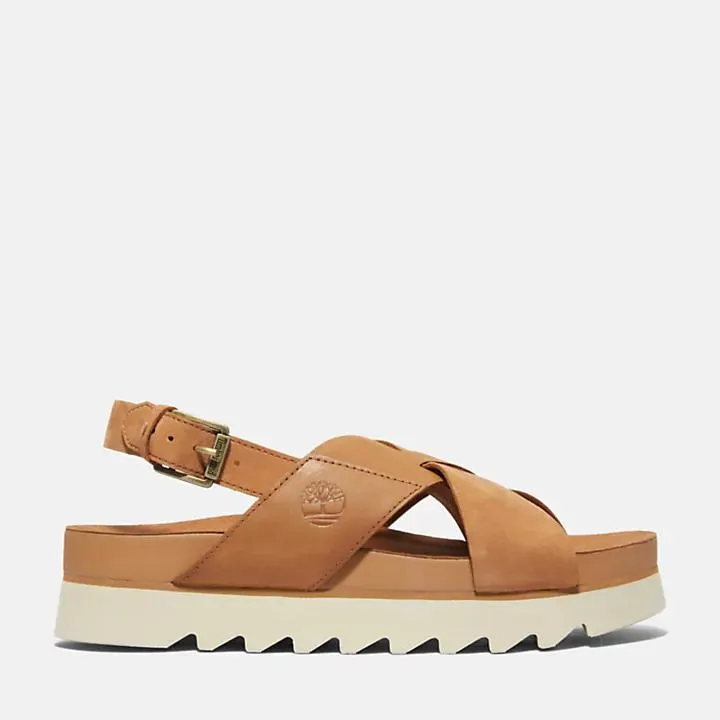 Santa Monica Sunrise Backstrap Sandal for Women in Light Brown