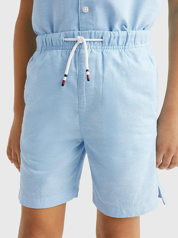 Hemp Blend Drawstring Shorts