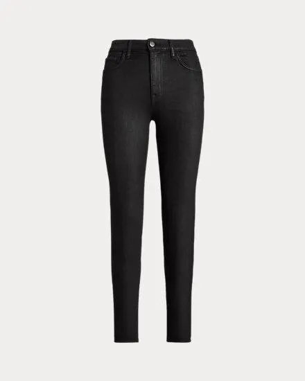 Coated High-Rise Skinny Ankle Jean
