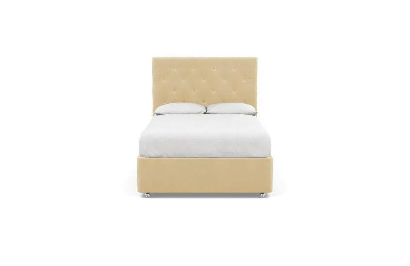 Balmoral Headboard Double Smart Luxe Velvet Biscuit