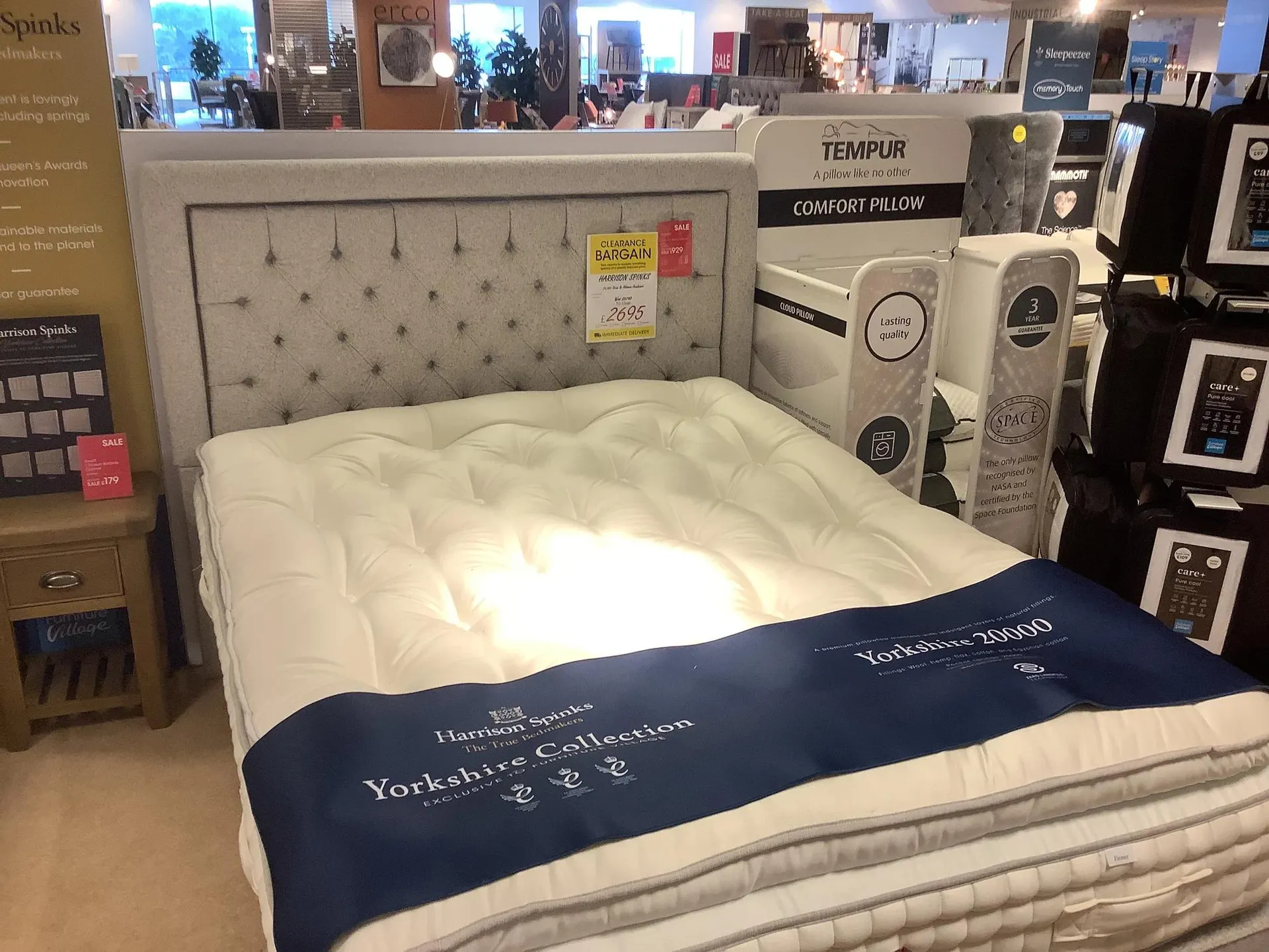 Harrison Spinks 20000 spring 5’ Divan set inc headboard