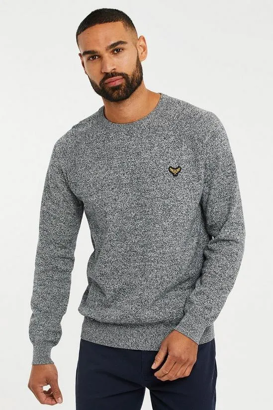 'Maned' Cotton Blend Crew Neck Jumper