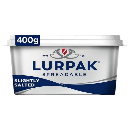 Lurpak Slightly Salted Spreadable Blend of Butter and Rapeseed Oil 400g