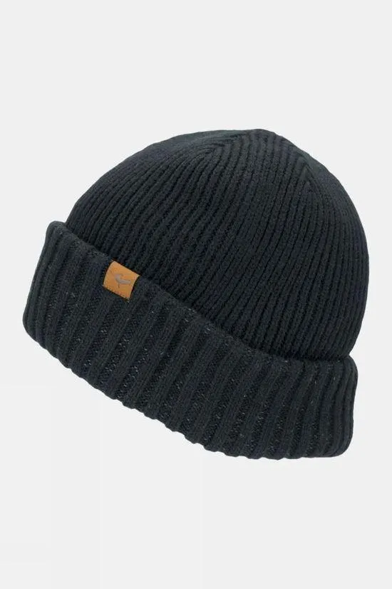 Mens Waterproof Cold Weather Roll Cuff Beanie