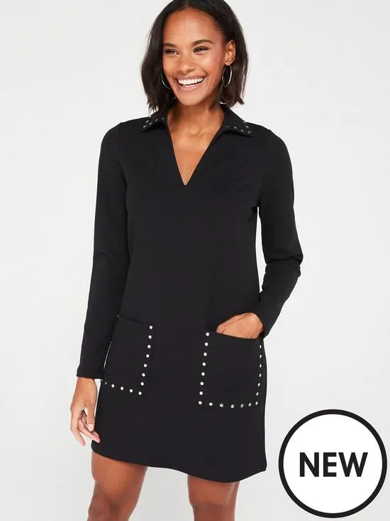 Stud Jersey Dress