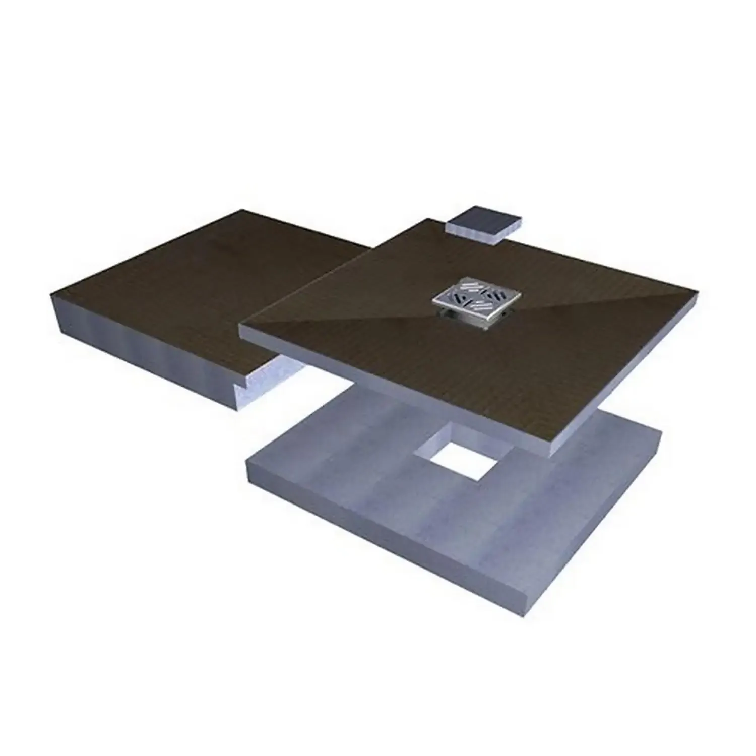 Square Raised Wet room Tray Kit 1850 x 900 x 140mm