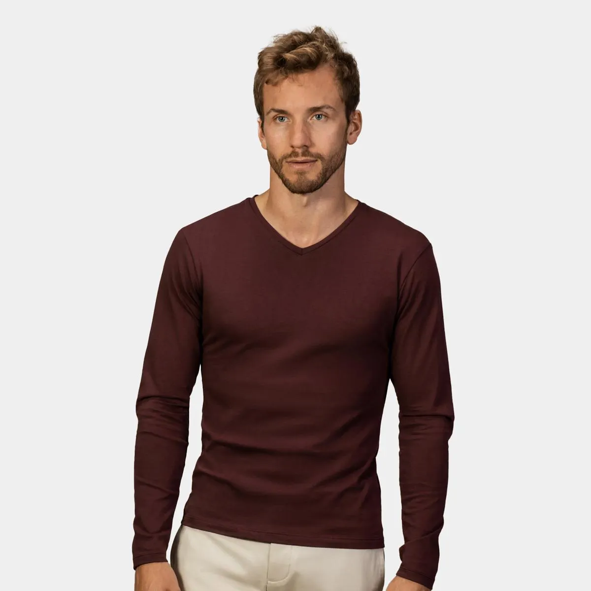 Burgundy t-shirt