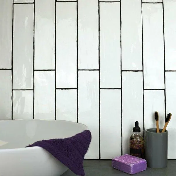 White Rustic Metro Tiles