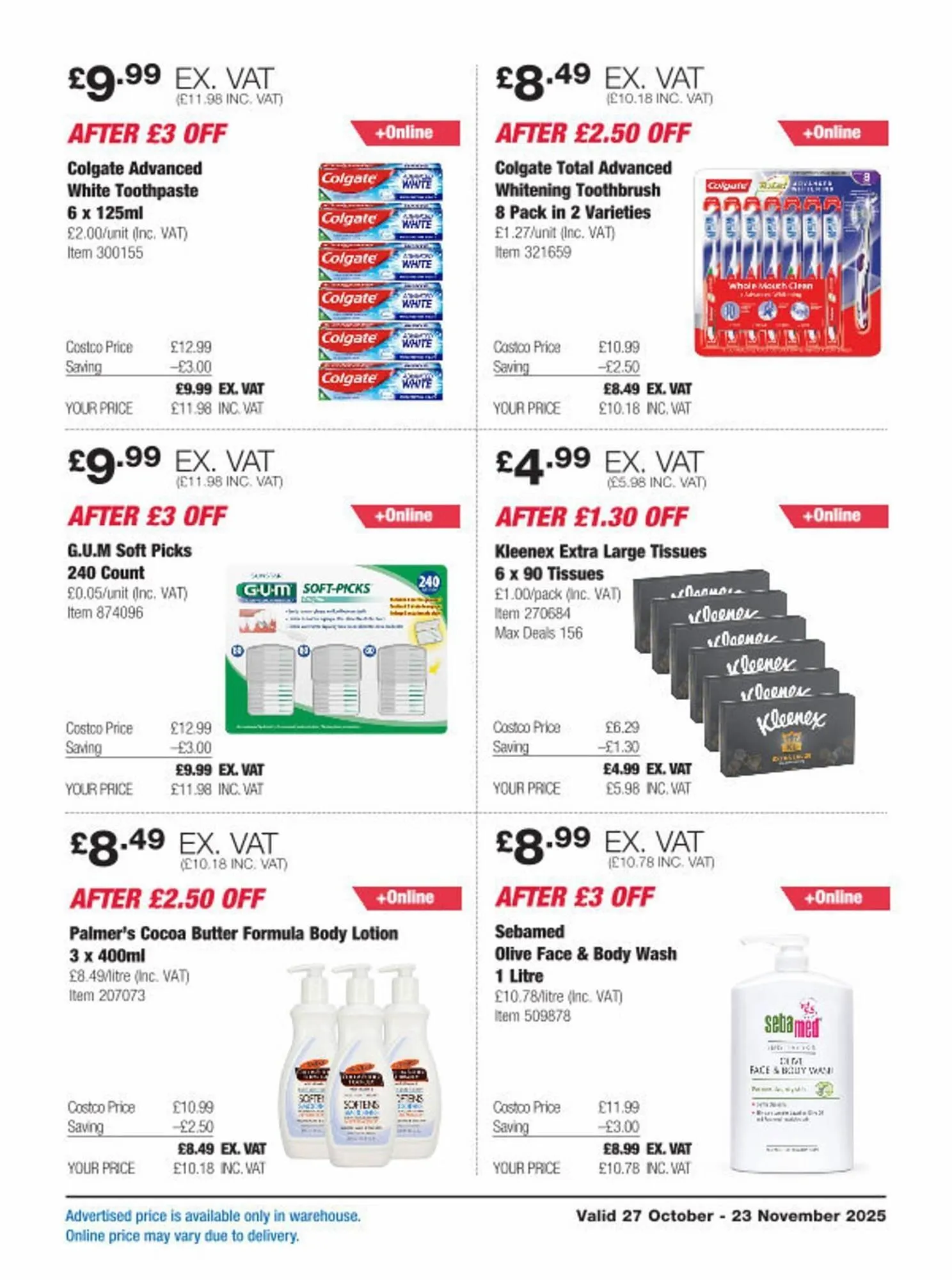 Costco leaflet from 27 October to 23 November 2025 - Catalogue Page 18