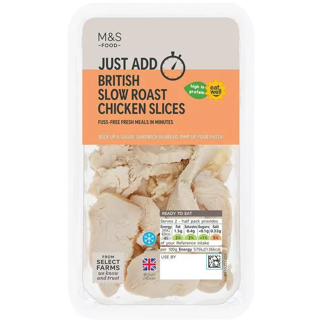 M&S British Sliced Roast Chicken 120g