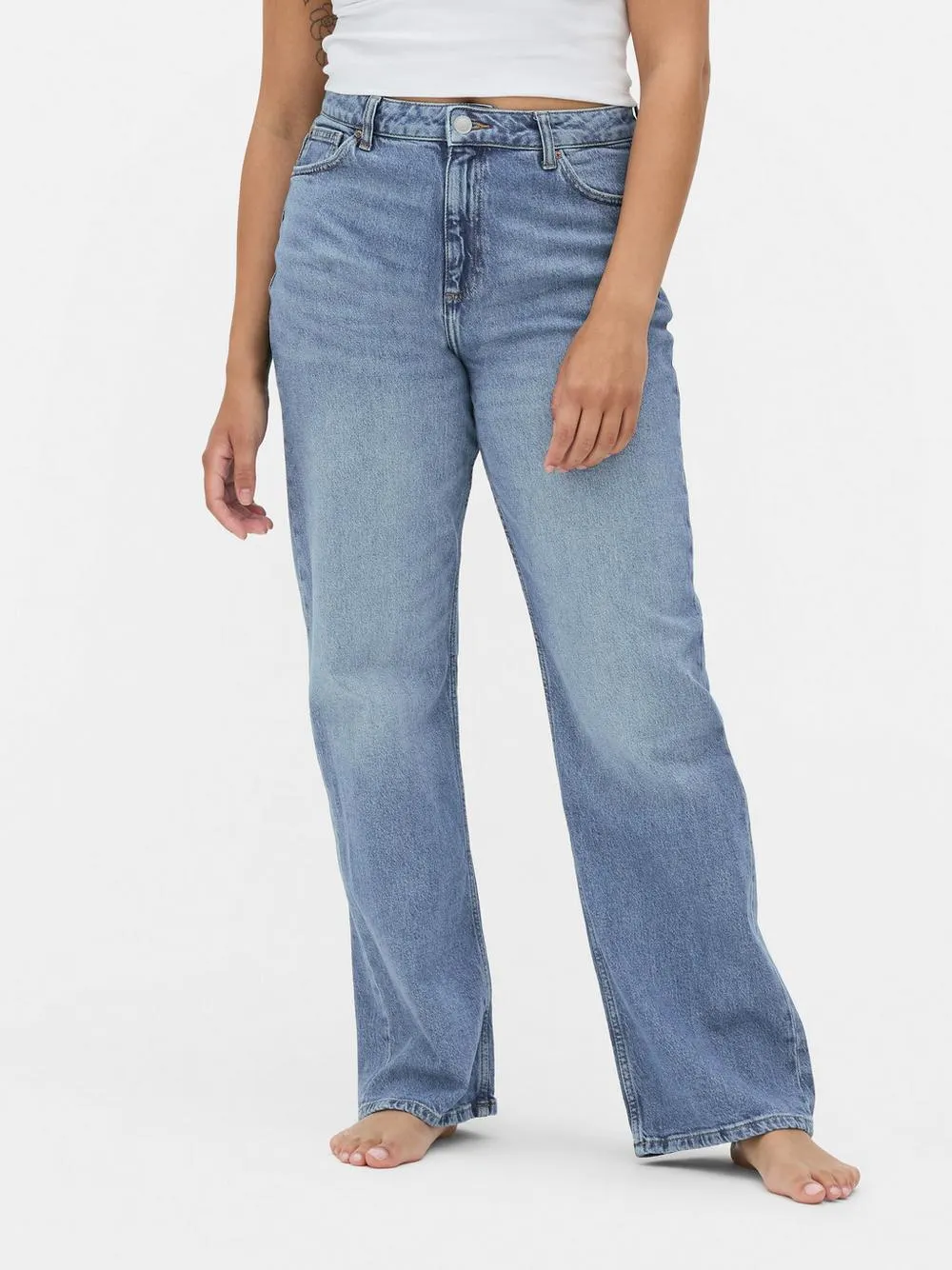 Straight Leg Denim Jeans | Regular