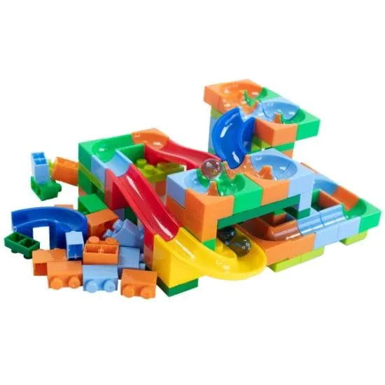 Building Brick Marble Run