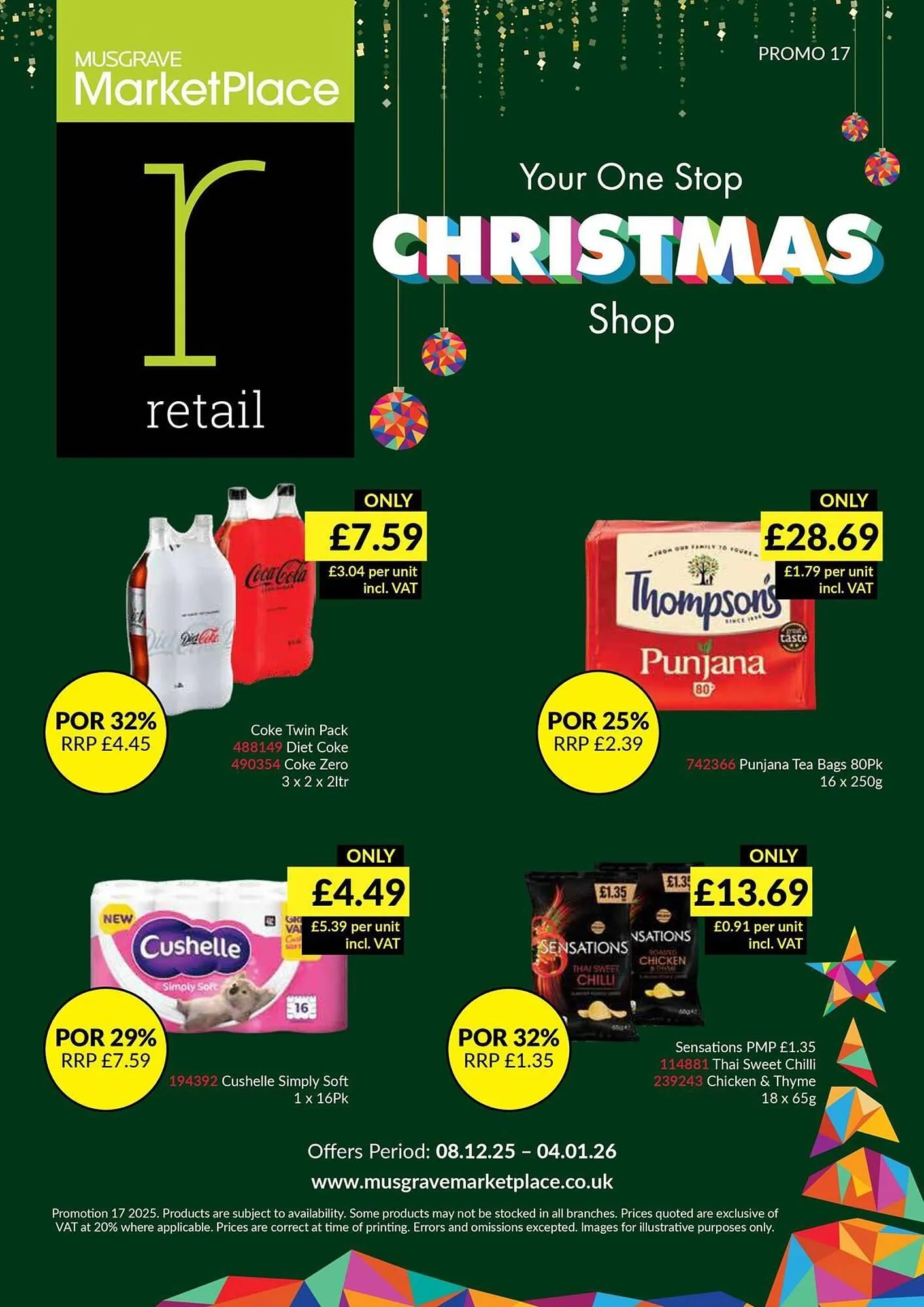 Musgrave MarketPlace leaflet from 8 December to 4 January 2026 - Catalogue Page 1