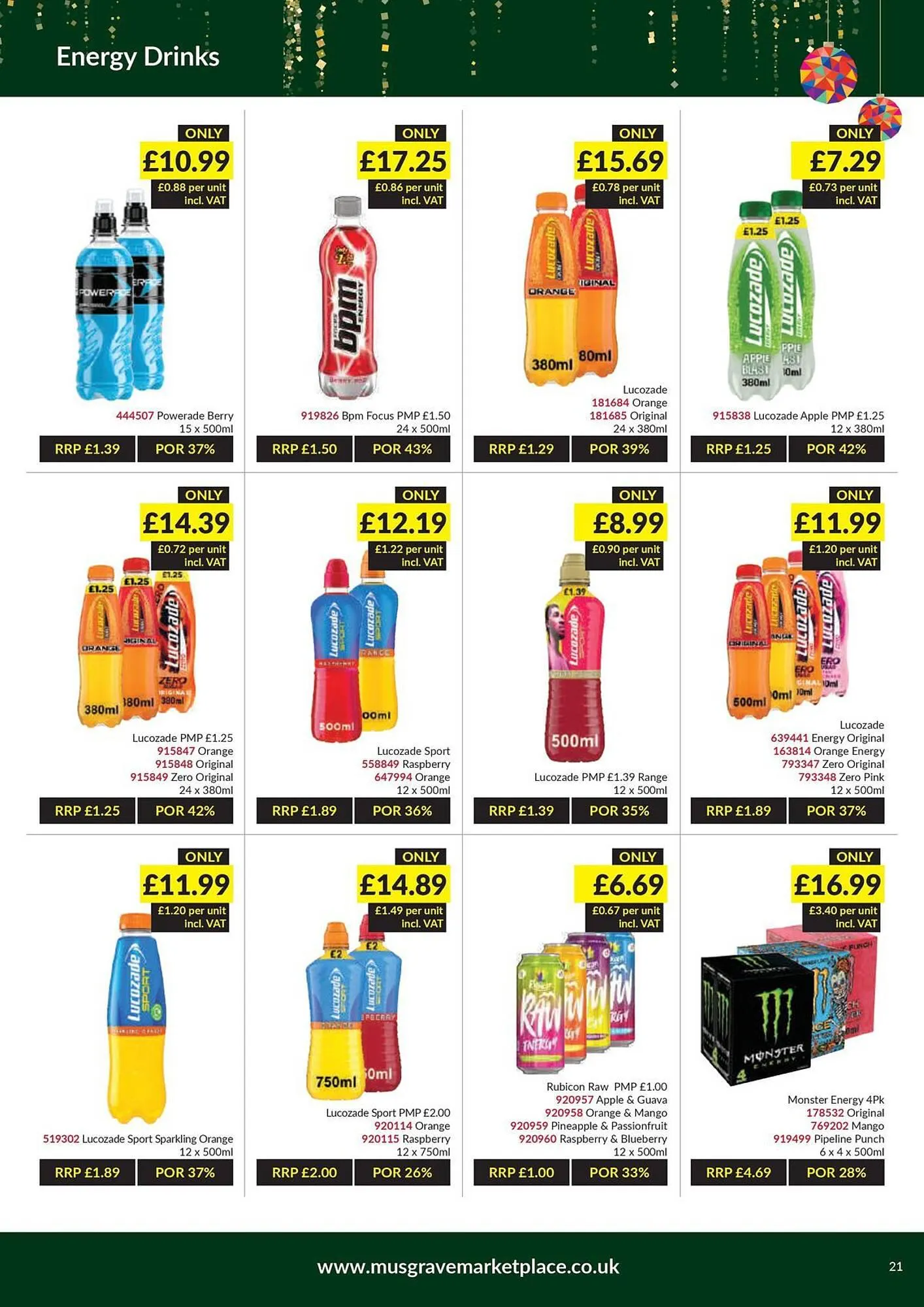 Musgrave MarketPlace leaflet from 21 November to 10 December 2023 - Catalogue Page 21