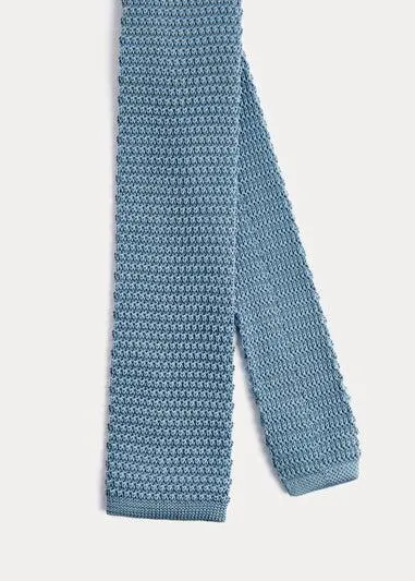 Taylor & Wright Blue Knitted Tie - One Size