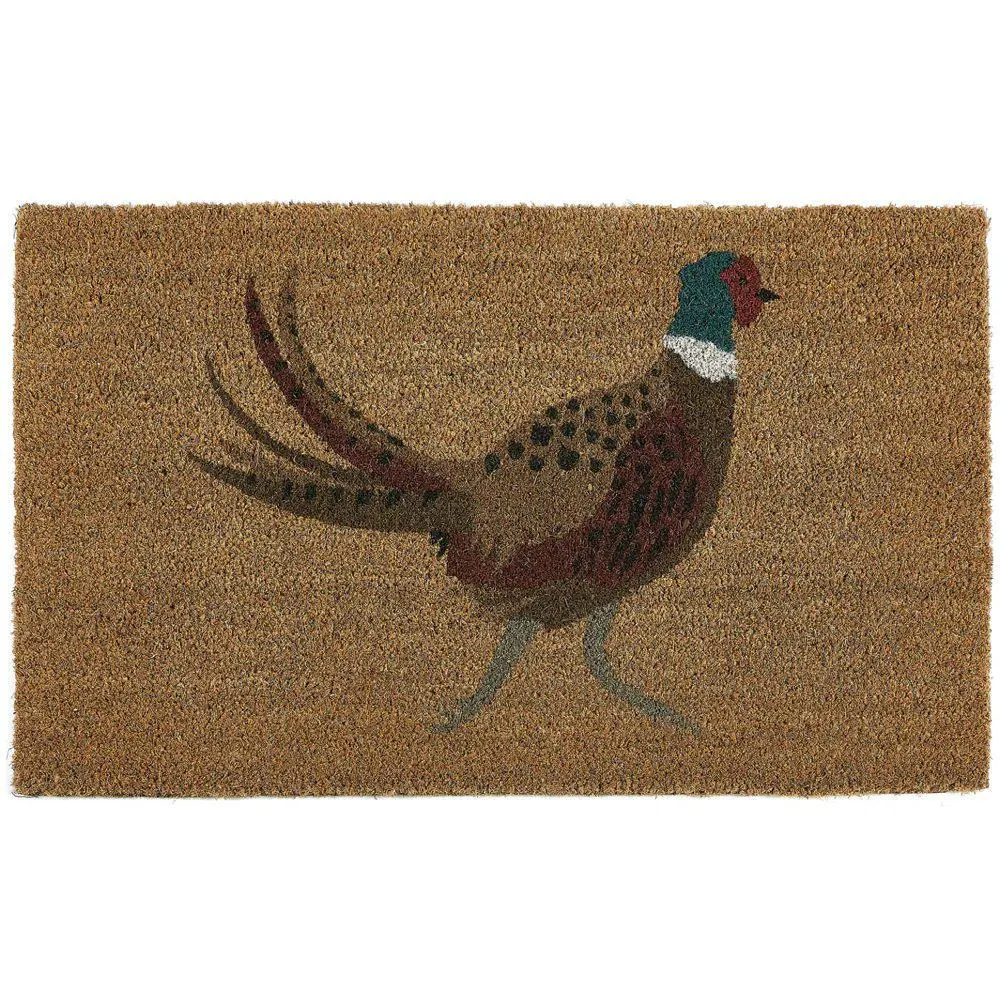 Coir Door Mat Pheasant