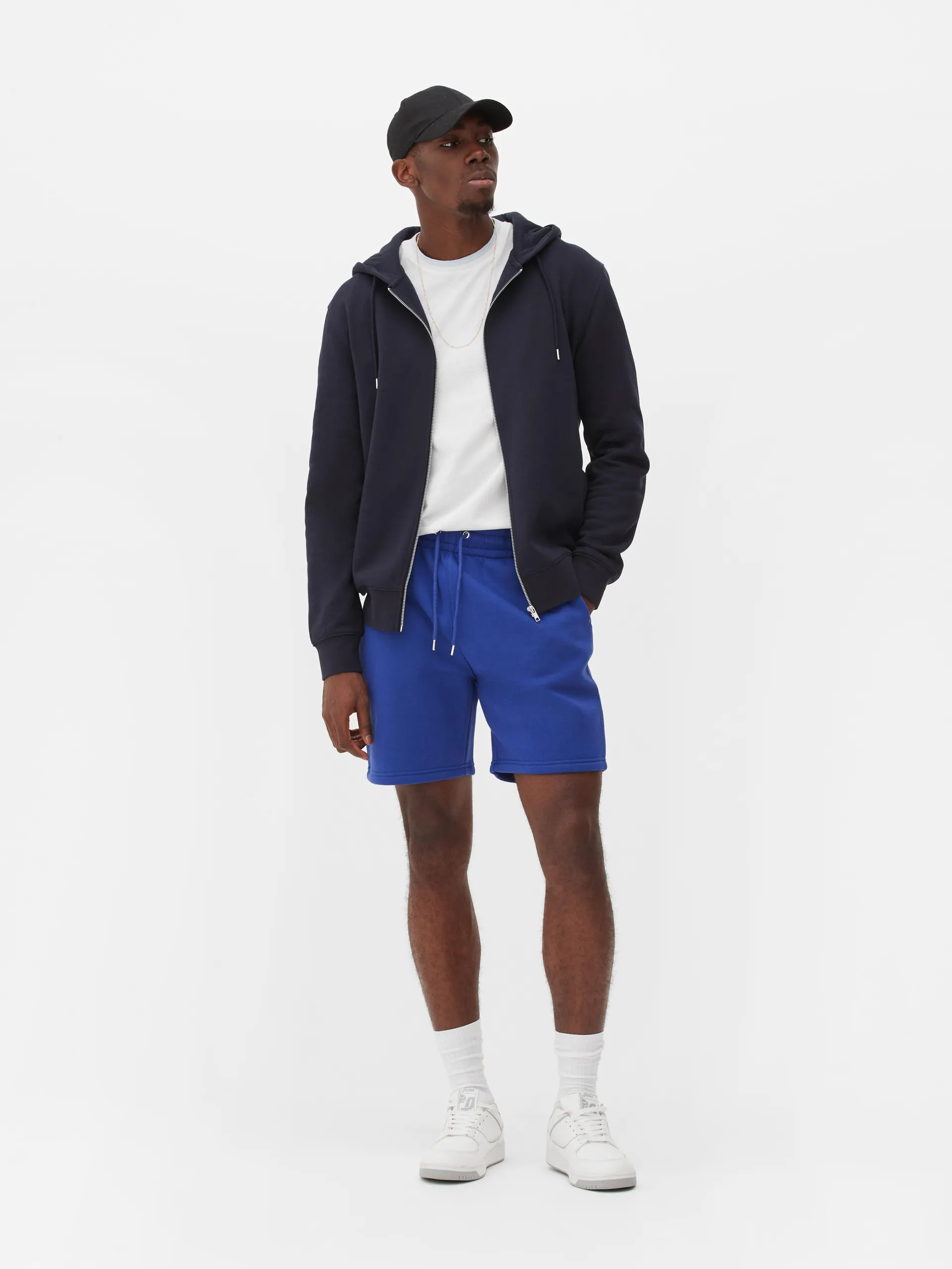 Zip-up Short Sleeve Hoodie