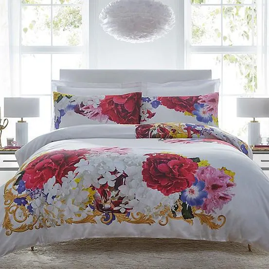 STAR by Julien Macdonald Vanessa Floral Printed 200 Thread Count Cotton Duvet Set