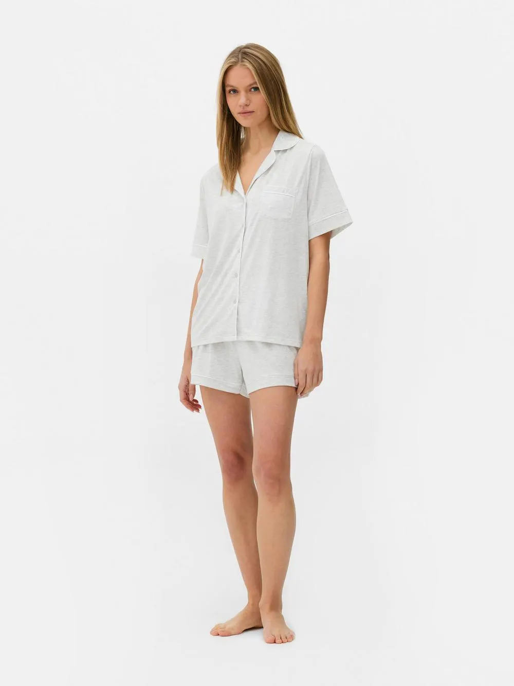 Jersey Boyfriend Short Pyjama Set