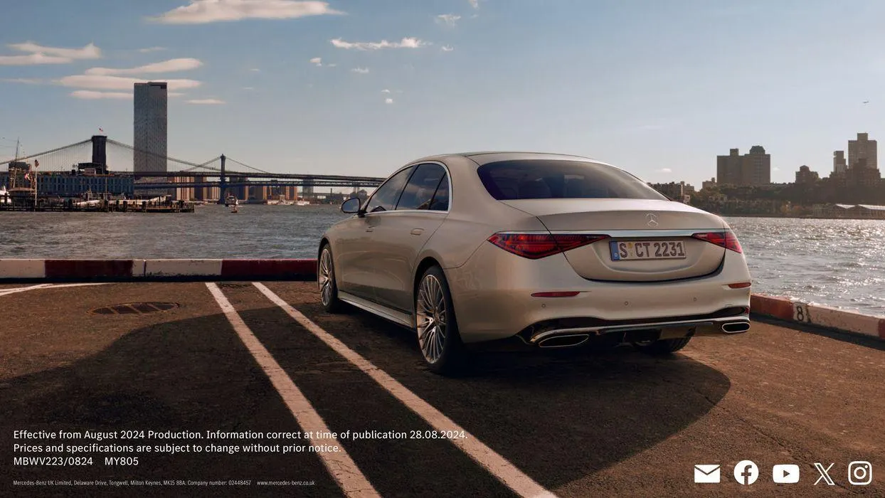 Mercedes Benz S-Class Saloon from 29 August to 29 August 2025 - Catalogue Page 69