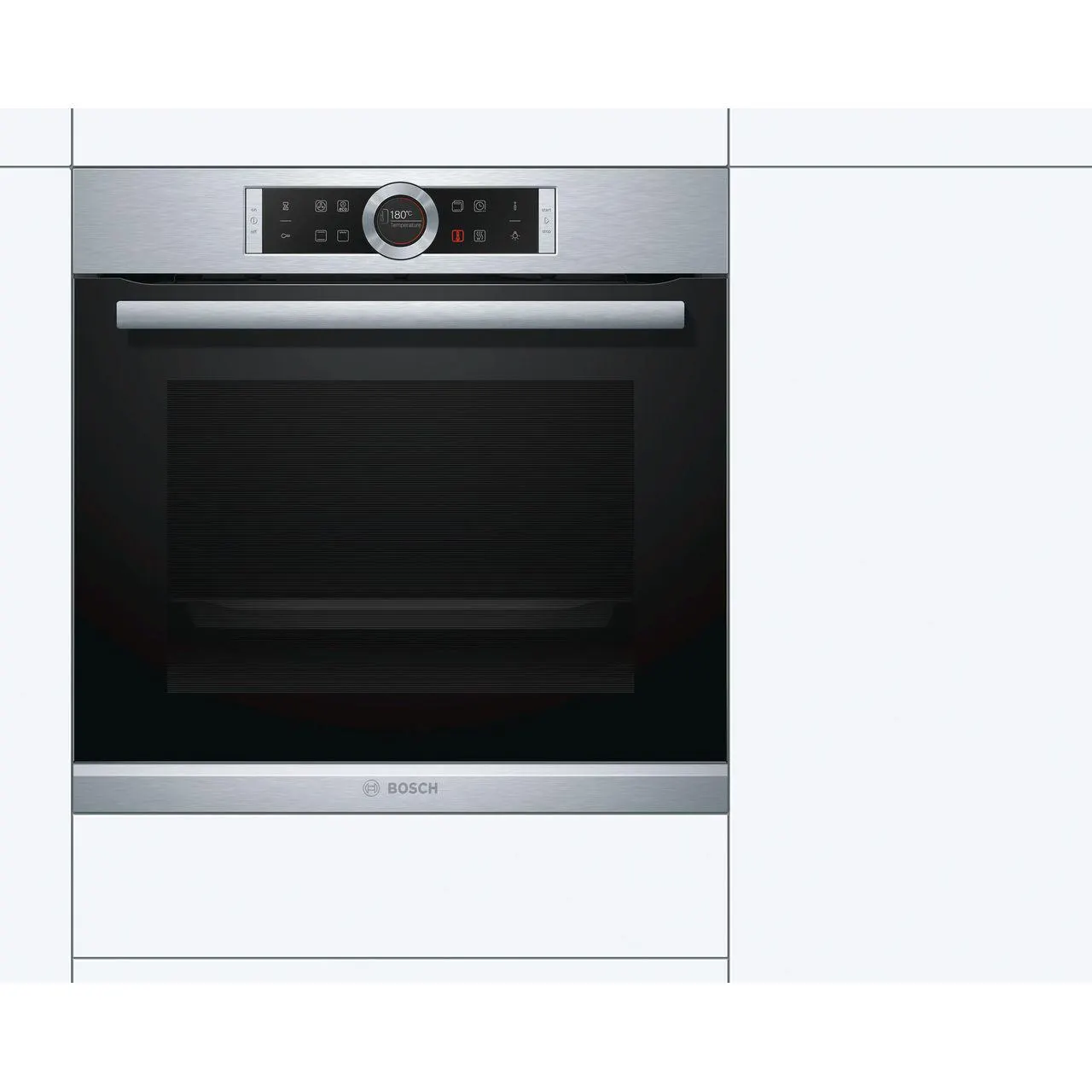 Bosch Series 8 HBG634BS1B Built In Electric Single Oven - Stainless Steel - A+ Rated