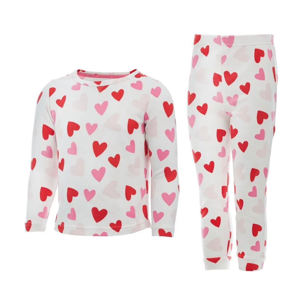 Lots Of Love: Heart Print Pyjamas - Kids