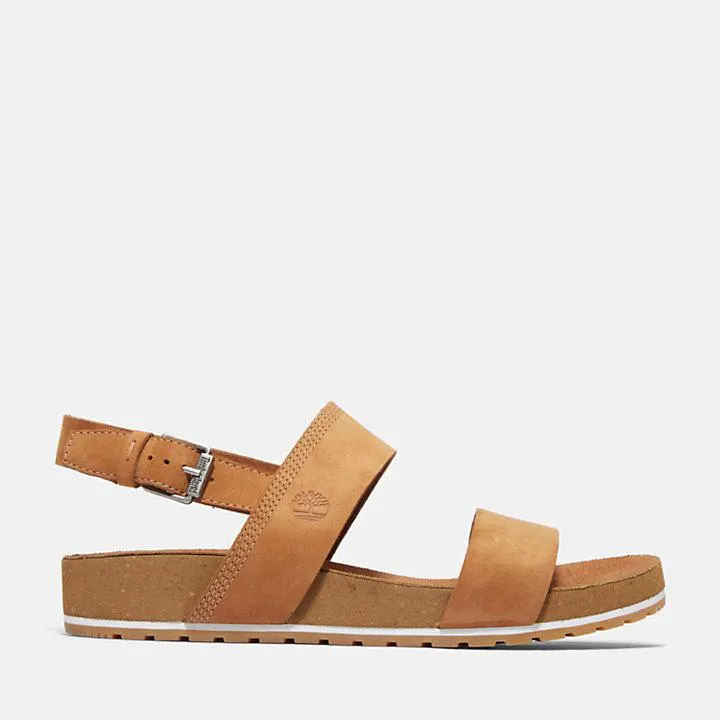 Malibu Waves Backstrap Sandal for Women in Light Brown