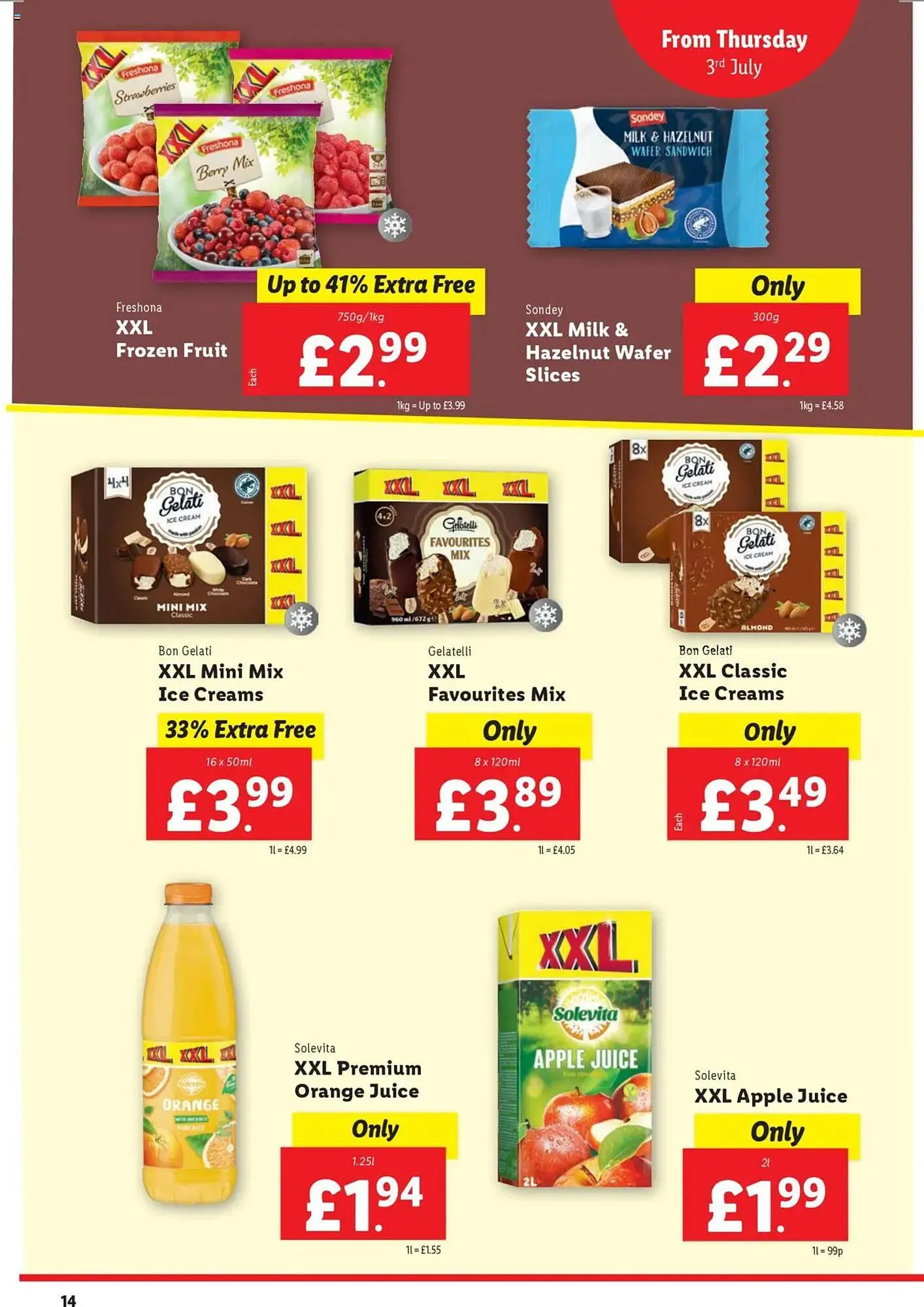 Lidl leaflet from 3 July to 9 July 2025 - Catalogue Page 14