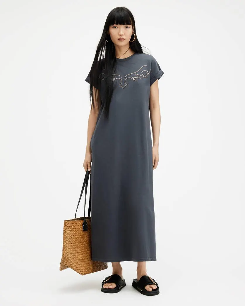 Randal Anna Short Sleeve Maxi Dress