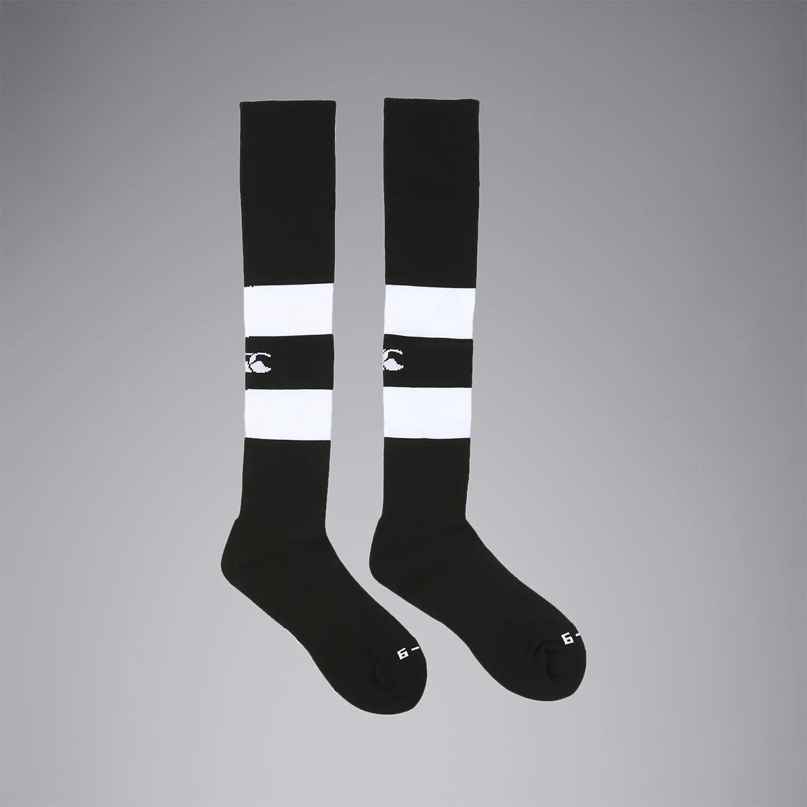 UNISEX CLUB HOOPED SOCK BLACK/WHITE