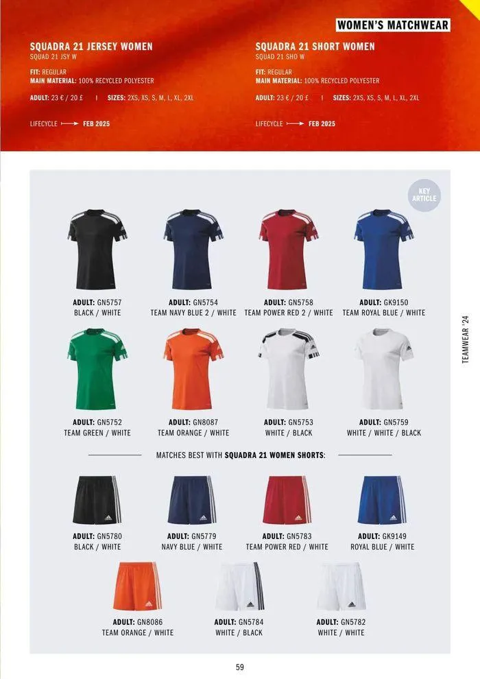 Adidas Teamwear 2024 from 11 March to 31 December 2024 - Catalogue Page 59
