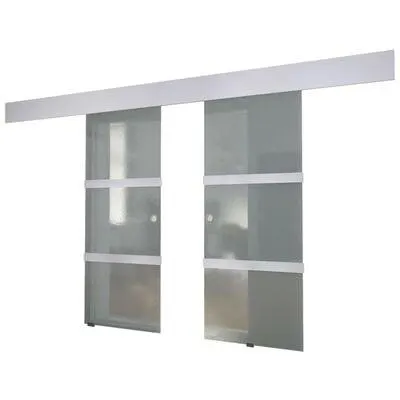 vidaXL Double Sliding Door Glass
