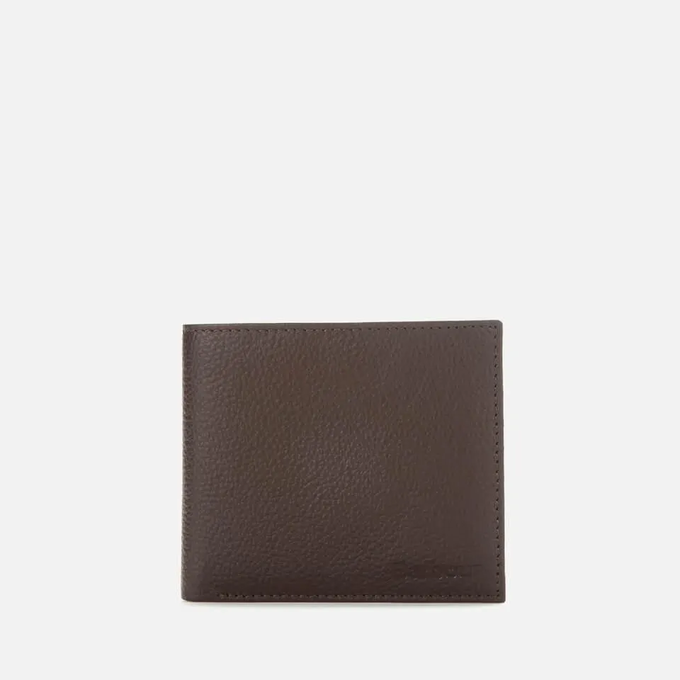 Barbour Heritage Men's Amble Leather Billfold Wallet - Dark Brown