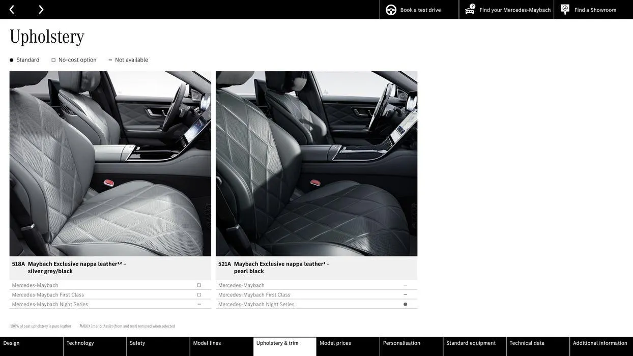 Mercedes-Maybach S-Class from 2 May to 30 November 2024 - Catalogue Page 25
