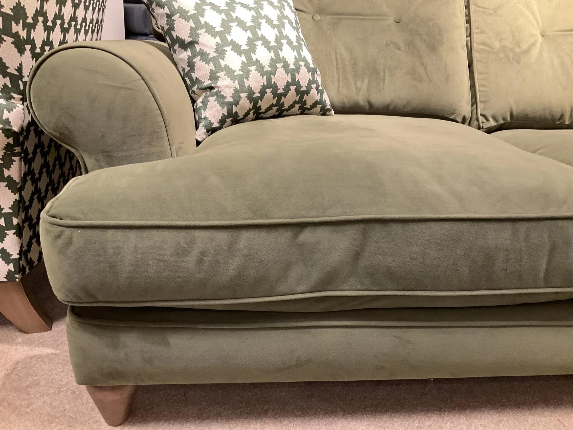 Bronwyn 3 Seater Sofa & Footstool