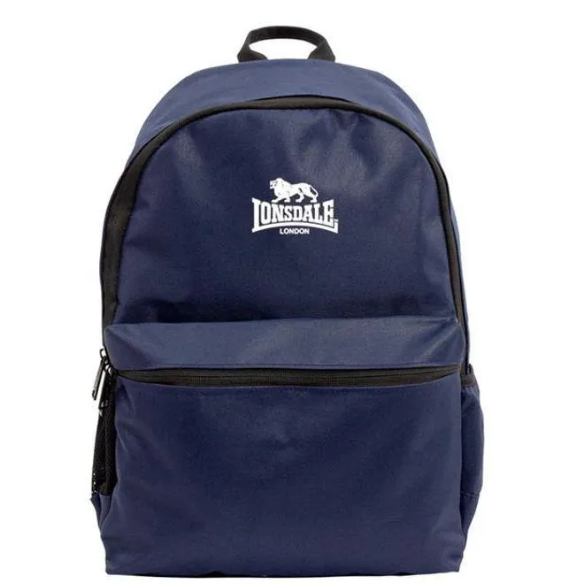 lonsdale Mens Pocket Backpack in Navy